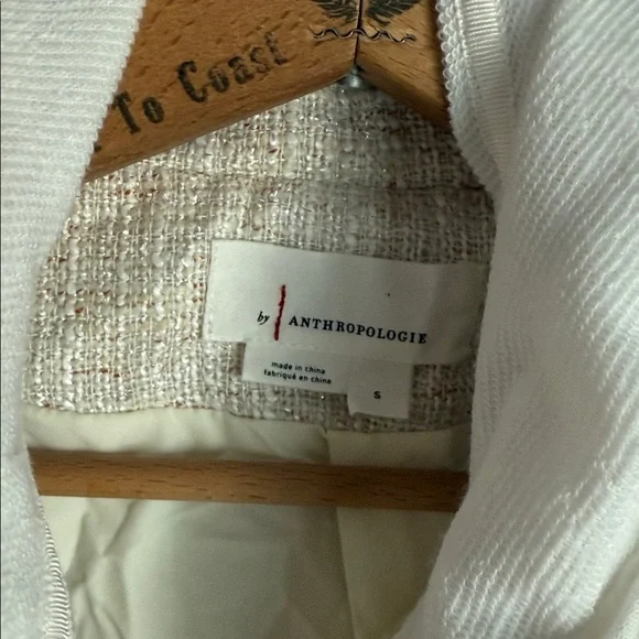 NEW By Anthropologie Tweed Patch Pocket Dickie Jacket Small - Picture 8 of 12